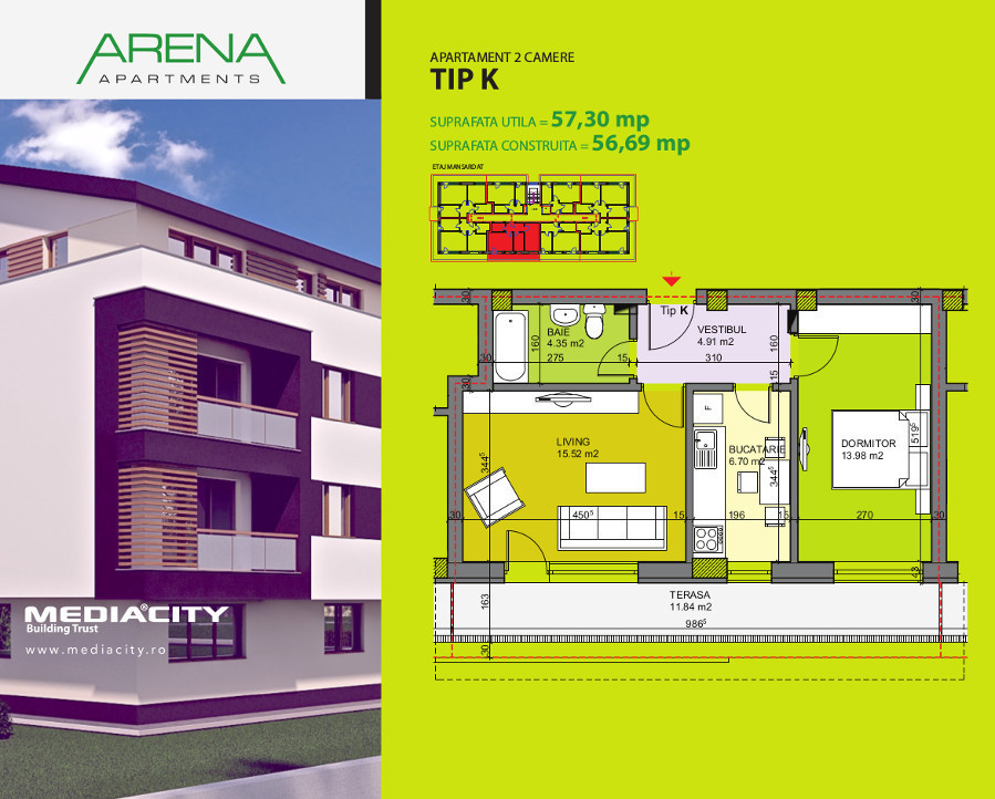 Apartament Tip K