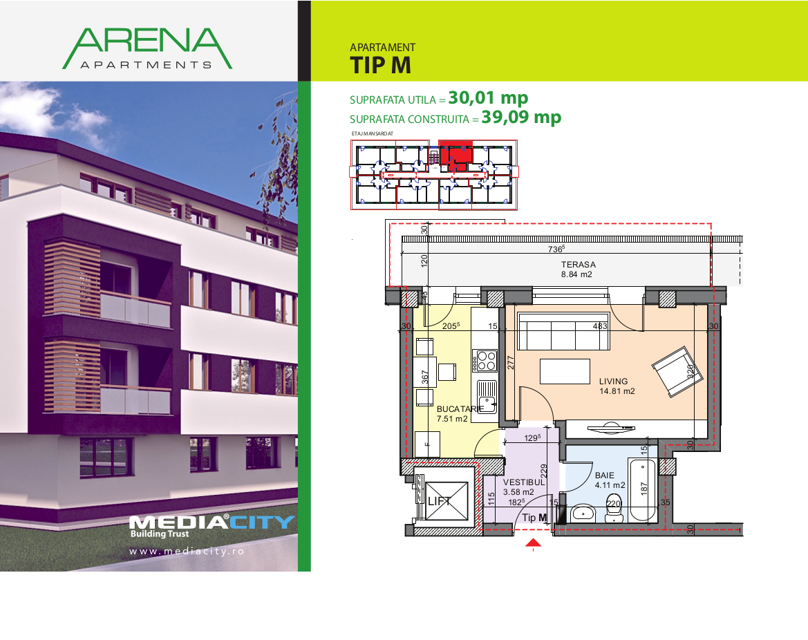 Apartament Tip M